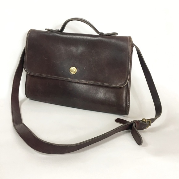 Vintage Coach Avenue Crossbody Bag 9886 Brown - Picture 8 of 8